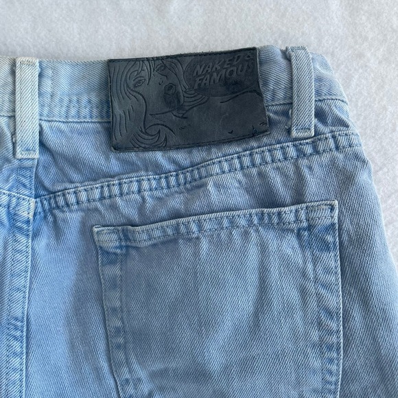 Naked & Famous Other - Naked & Famous Weird Guy Jeans Mens 33 Light Blue Thermochromic Selvedge Denim